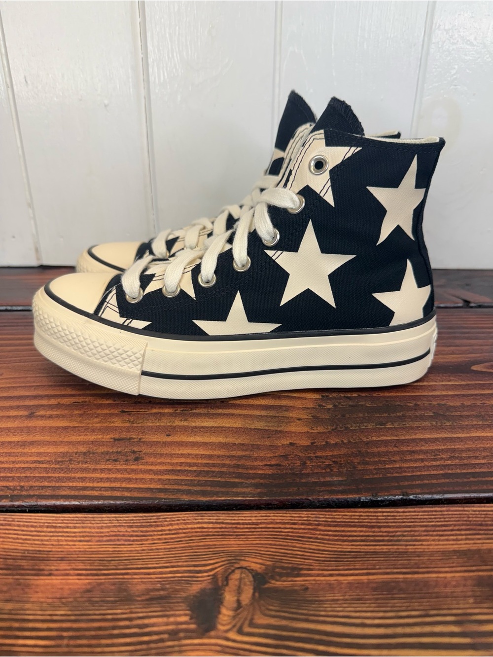 Converse Chuck Taylor All Star Lift Platform High Large Stars’ Black / Ivory